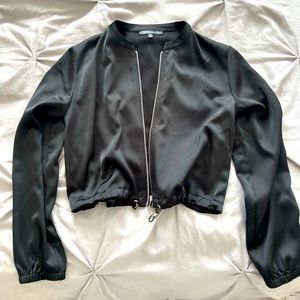 Dynamite satin bomber jacket